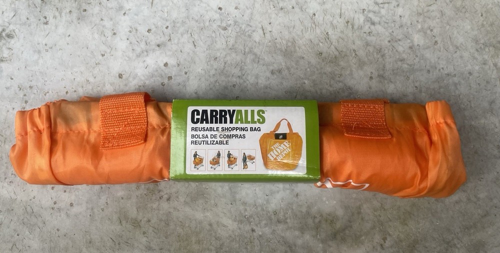 Home Depot Carryalls Heavy Duty Reusable Bag, Attach to Shopping Cart