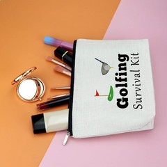 Golf Gifts for Women Makeup Bag Lover Golfer Golfing Gift