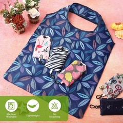 Durable Foldable Reusable Shopping Tote – 24 Fresh Patterns for Every Occasion