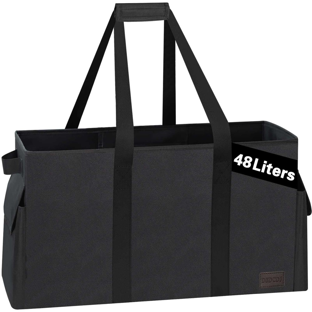 Standing Utility Tote Bag With 3 Pockets Extra Large Utility Tote Bag With Hard