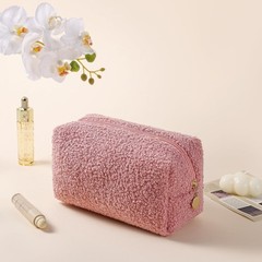 JOVAKIT Travel Makeup Bag Cosmetic for Women, Fashion Christmas 01 Pink