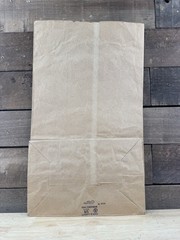 Vintage NOS Giles Bros. Fruit Market Brown Paper Bag Elwood City Pennsylvania