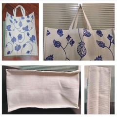 Jute Lamination ( Plastic Quoted Inside) Shopping Bag For Shopping & Travel