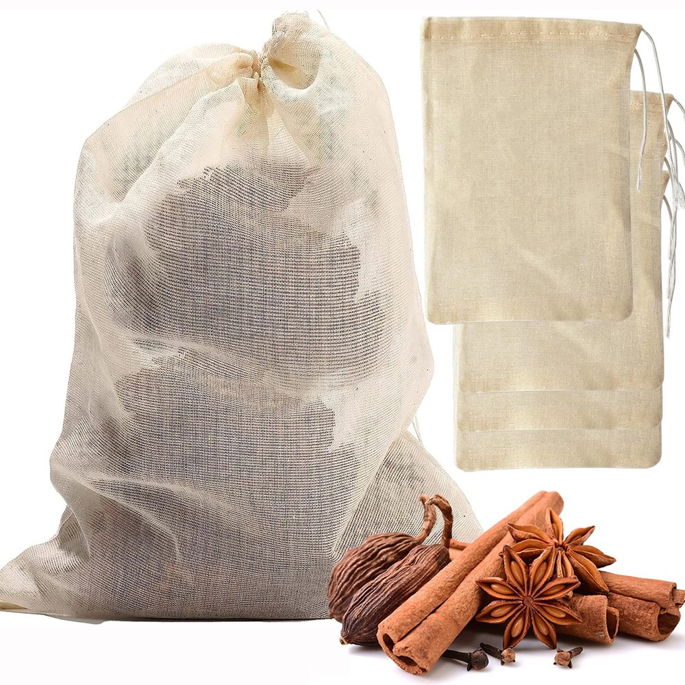 MyLifeUNIT Soup Bags, Cotton Mesh Bag for Cooking, Large 18 x 24 Inch, White