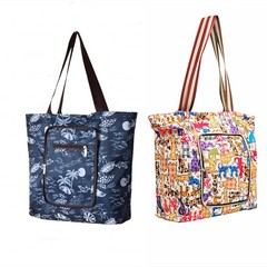 Reusable Grocery Shopping Bags Set of 2 Recycling Shopping Totes with Long Ha…