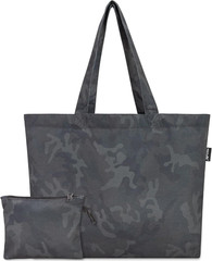 Tote Bag with a Detachable Small Bag, Foldable Reusable Grocery Bags 20L Shoppin