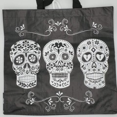 Tesco Day of the Dead Tote Bag Skull DotD Dias Muertas Black Halloween 2020 New