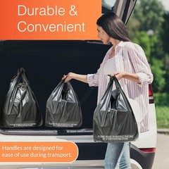 T-shirt Bags (300 Count) (Black) (11.5″ x 6.5″ x 21″) – Black Plastic Bags