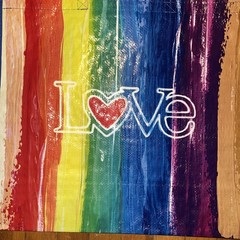LOVE Rainbow 🌈Reusable Shopping Bag~EcoTote TJ Maxx Colorful NWT