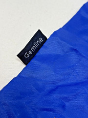 Vtg Google Old Logo Reusable Blue Tote Bag Gemline Nylon Travel Shopping
