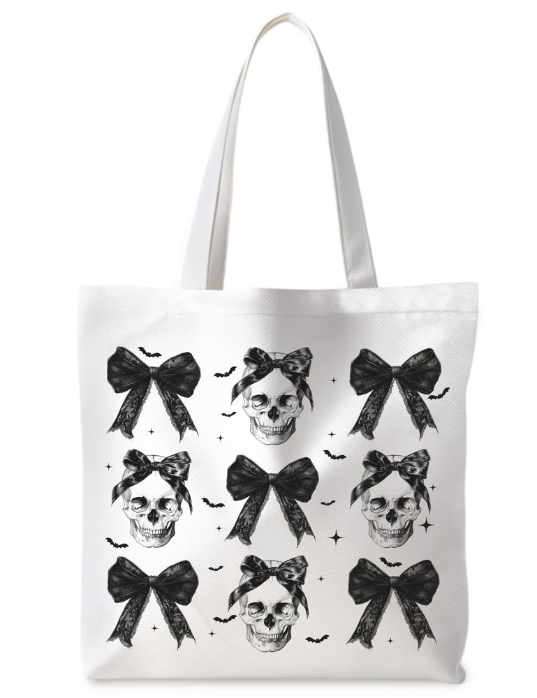 Halloween Horror Tote Bag Reusable Grocery Shopping Travel Gift Women