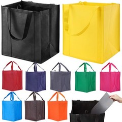 NERUB 10 Pack Reusable Reinforced Handle Grocery Bags – Heavy Duty Large Shoppin