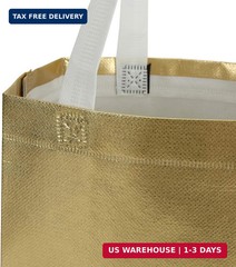 Tosnail 40 Pack 10 x 8 Inch Reusable Present Gift Bag, Medium Grocery Bags, Shop