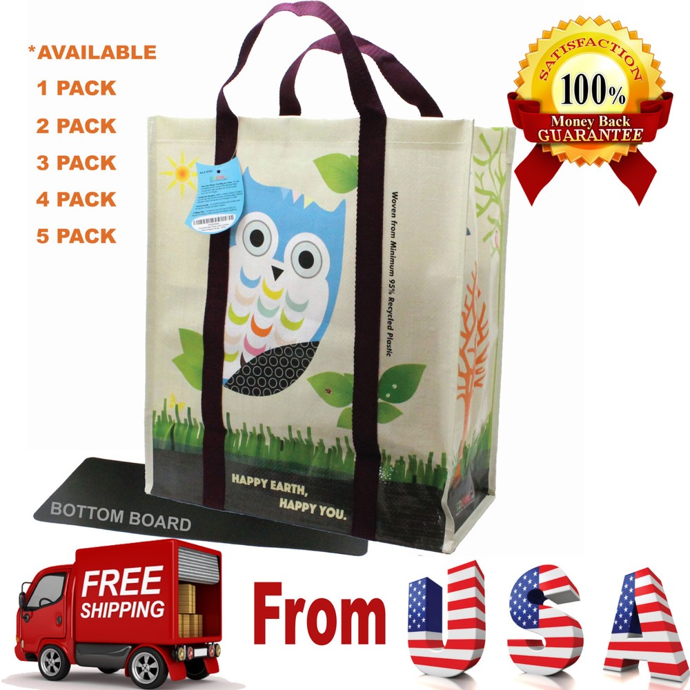 Super Heavy Duty EcoJeannie Laminated Woven Reusable Shopping Bag – 95% Recycled