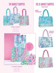 Purple/Blue Market Shopper Bag, Reusable Grocery Tote with Comfortable Should…