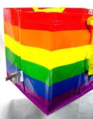 STORSTOMMA Large Rainbow Reusable Shopping Bag Recycle LGBT Frakta KVANTING