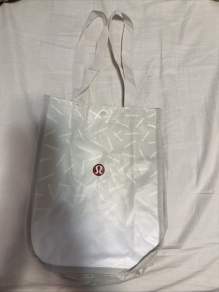 Lululemon Large Reusable Shopping Tote Bay Gray White