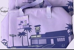 Trader Joe’s NEW Spring Large Insulated Bag.Set of 2, Purple Rain & Dusty Blue