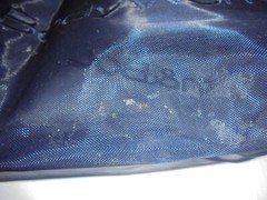 Bath & Body Works Blue Embroidered Mesh See Through Shopping Tote Bag