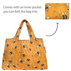 Wrapables Large & Small Foldable Tote Nylon Reusable Grocery Bags, Set of 2