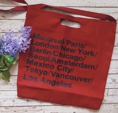 American Apparel Tote Bag Oversized in Red