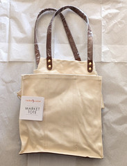 Capabunga Natural Multi-Pocket Canvas Market Tote Bag BRAND NEW with Tag
