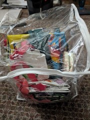 Lot Of 12 Plastic Tote Large Medium And Small Cooler Bag With Zippers With Tags