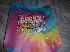 Alvins Island Surf Company Multicolor Tie Die Large Reusable Shopping Bag Tote