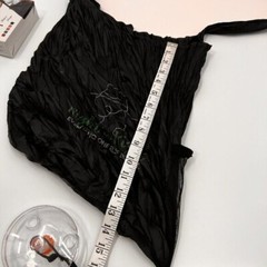 Reuseable Roll Up Shopping Bag NEW Black Travel Holder