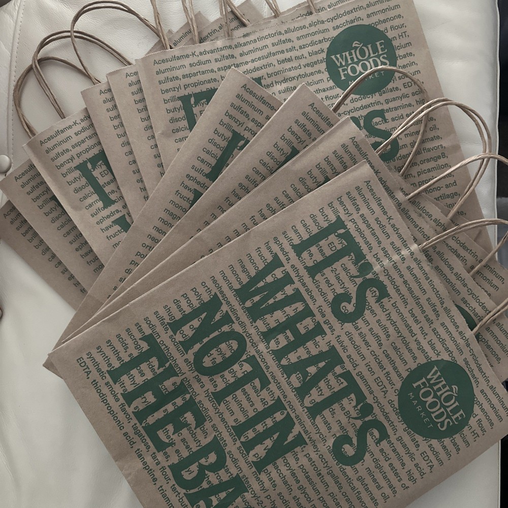 Whole Foods Paper bag / 10 Bags