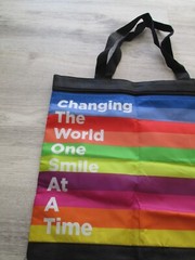 Rainbow Eco Reusable Shopping Tote Bag ~~Changing The World One Smile At A Time