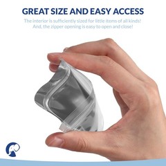Mylar Bags With Ziplock 3.3 X 5.5ย | 100 Bags | Sealable Heat Seal Bags For …