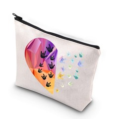 XYANFA Sign Language Heart Makeup Bag – Asl Gift LARGE,