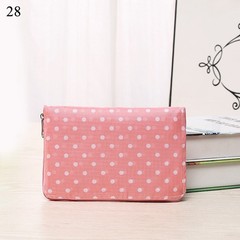 Foldable Shopping Bag with Zipper Multicolor Print Polyester Material 17x16in
