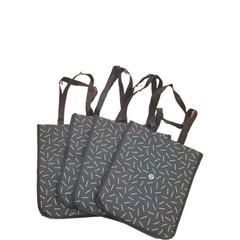 Lululemon – Large Shopping Bags, Lot of 4, Black/Silver, New