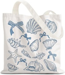 FBB Ocaen Beachy Ocean Sea Fish Reusable Grocery Shopping Bag