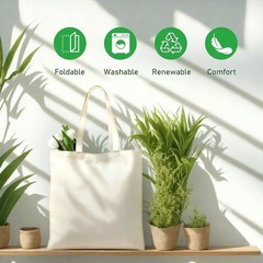 Durable 55lb Capacity Canvas Tote Bags – Perfect for Shopping & DIY Projects