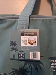 Trader Joe’s 8 Gallons Reusable Bag Cooler Large Insulated Tote Dusty Blue New
