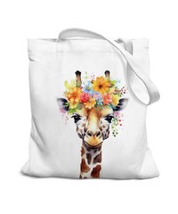 Giraffe Gifts Canvas Tote Bag for Women, Best Birthday Gift for Giraffe Lover…