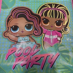 LOL Surprise Pool Party Reusable Tote Bag w/ Handles by Legacy Brand New!