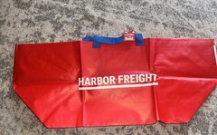 2-PACK – Harbor Freight Shopping Bag LARGE, Red, 21 ¾x14x13 ¾ “/19 gallon, 55 lb