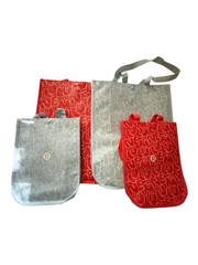 NEW Lululemon Logo 2 Large, 2 Small Reusable Tote Bags