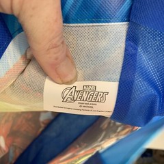 Marvel Avengers Reusable Tote Bag Blue 13 x 12 x 3 Hulk Captain America