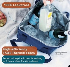 Nook Theory Reusable Grocery Insulated Hot/cold Bag-forest, New In Package