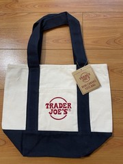 Trader Joe’s Mini Canvas Tote Bag Set of 4 Yellow Red Green Navy