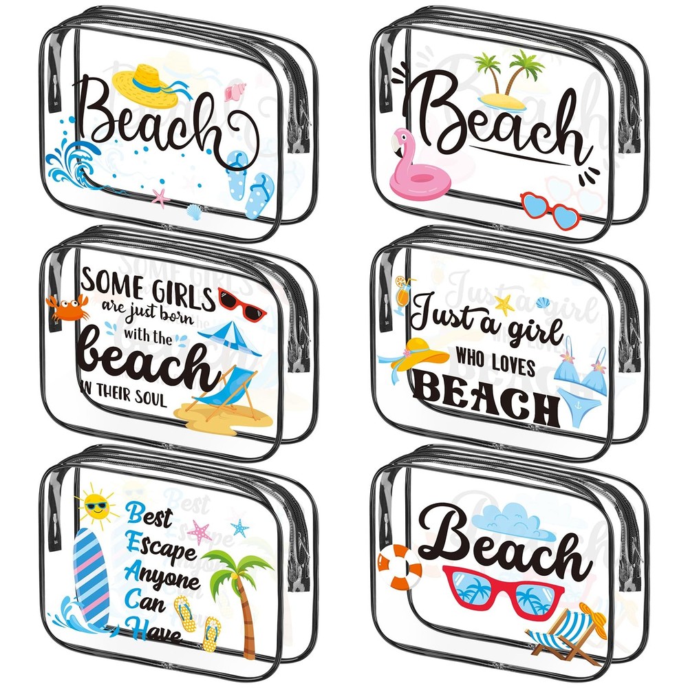 Cunno Makeup Bags Gifts for Women Teacher Beach Cruise Swim Nurse Multicolor