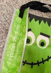 Halloween Cute Frankenstein Reusable Shopping Tote Bag Paper Store Hallmark
