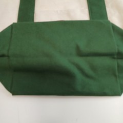 Trader Joe’s Embroidered GREEN MINI CANVAS TOTE BAG