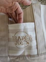 LIMITED Trader Joe’s Striped Mini Canvas Tote Bag Set of 4 (BRAND NEW WITH TAG)