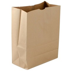 Shop&Save Large Paper Grocery Bags, 12x7x17 Kraft Brown Heavy Large, brown